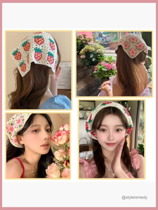 Crochet Headbands Daisy Flower Knitted Headwrap